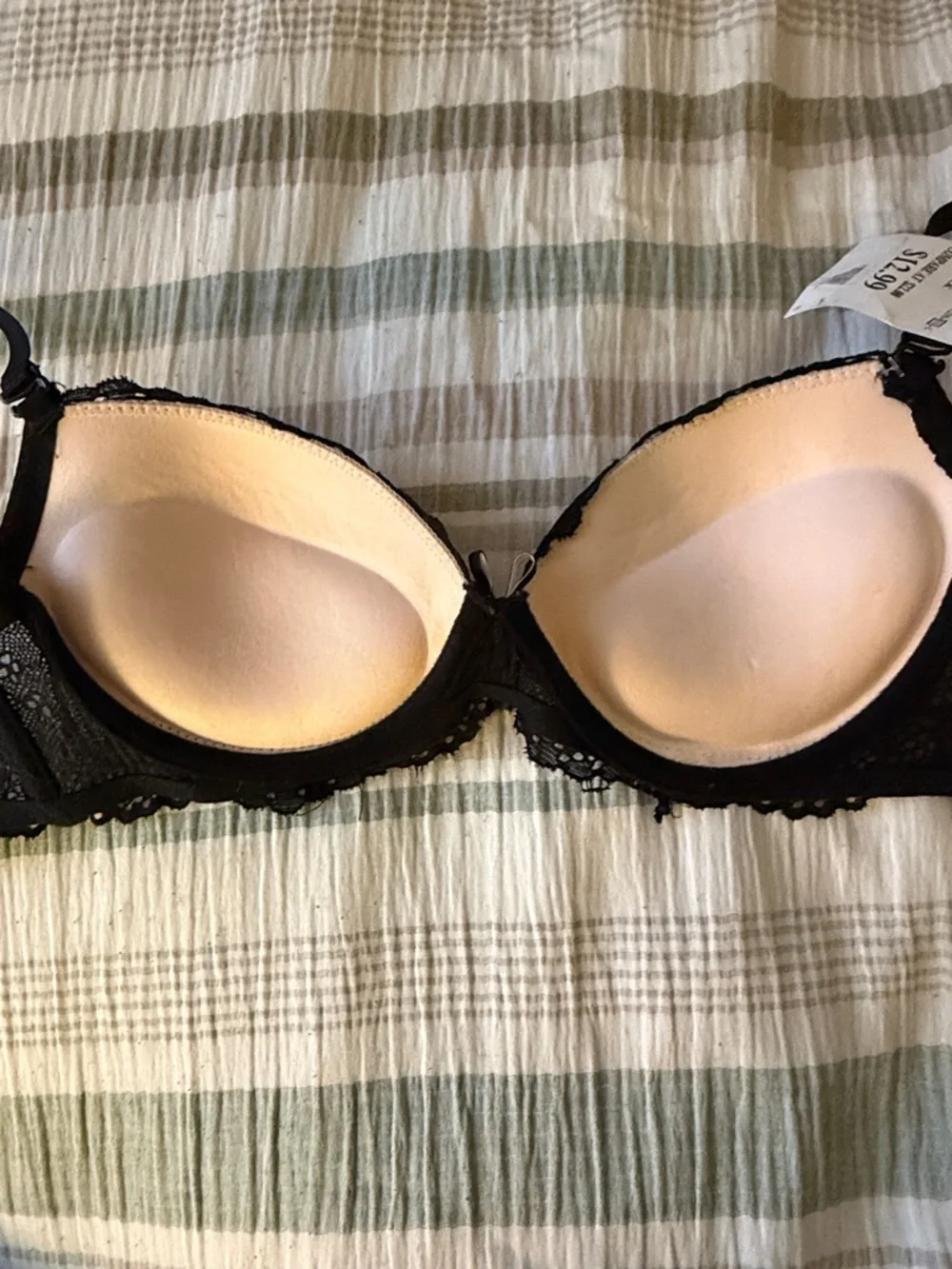 Rene Rofe Black Lace Push-Up Bra - Unbranded - Picture 2 of 3